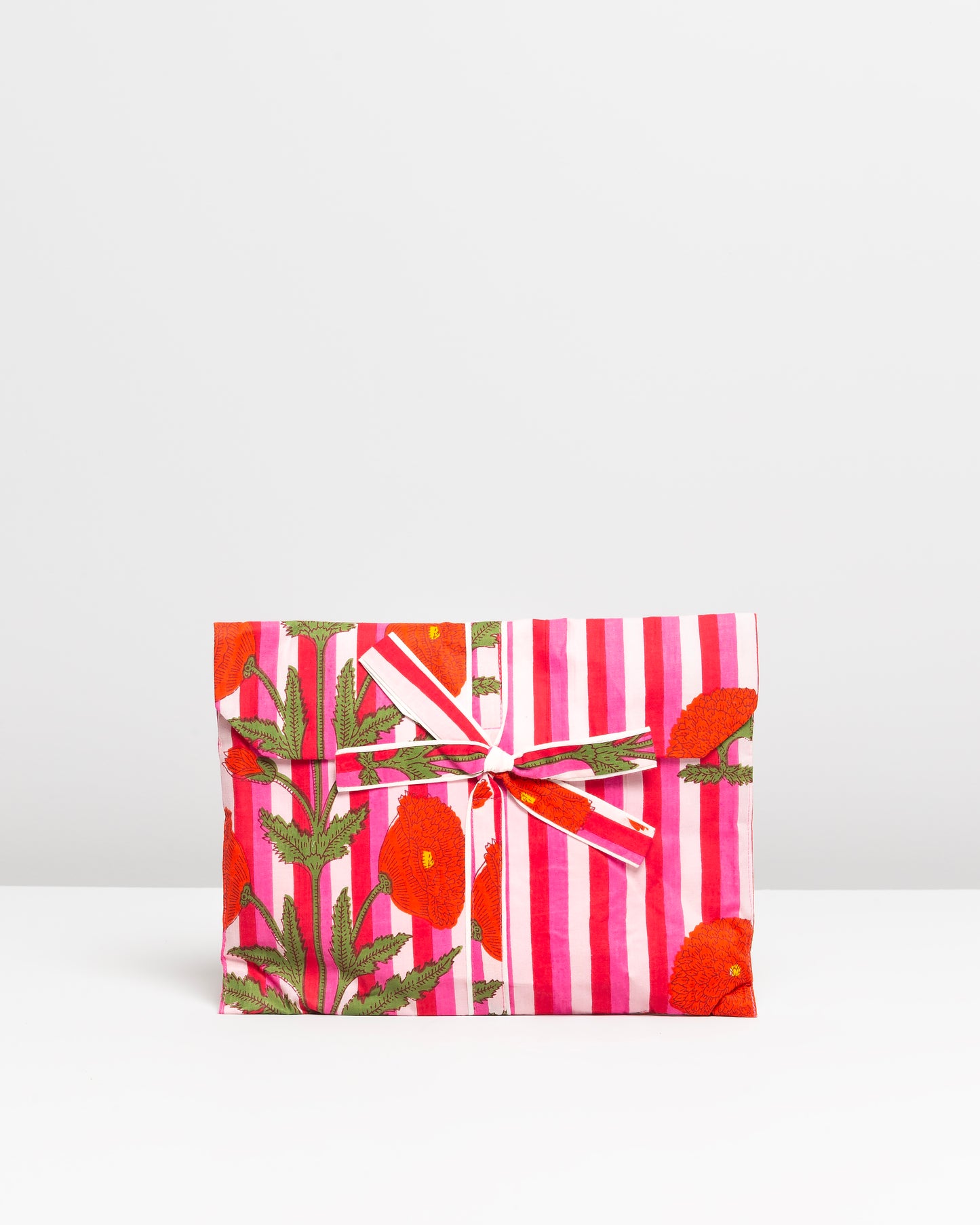 RED FLOWERS BLOCK PRINTED PAJAMA