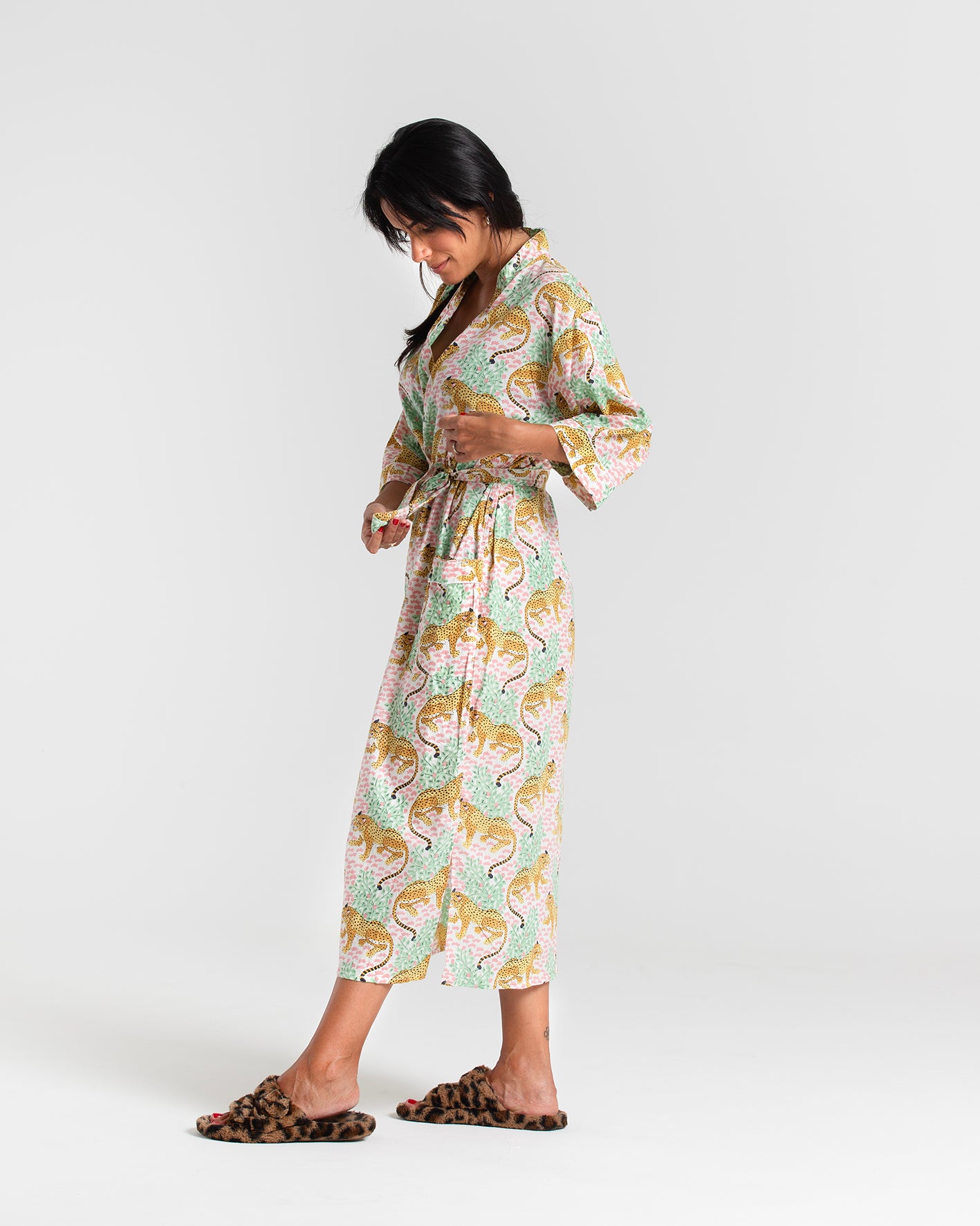 Animal Block printed Robe