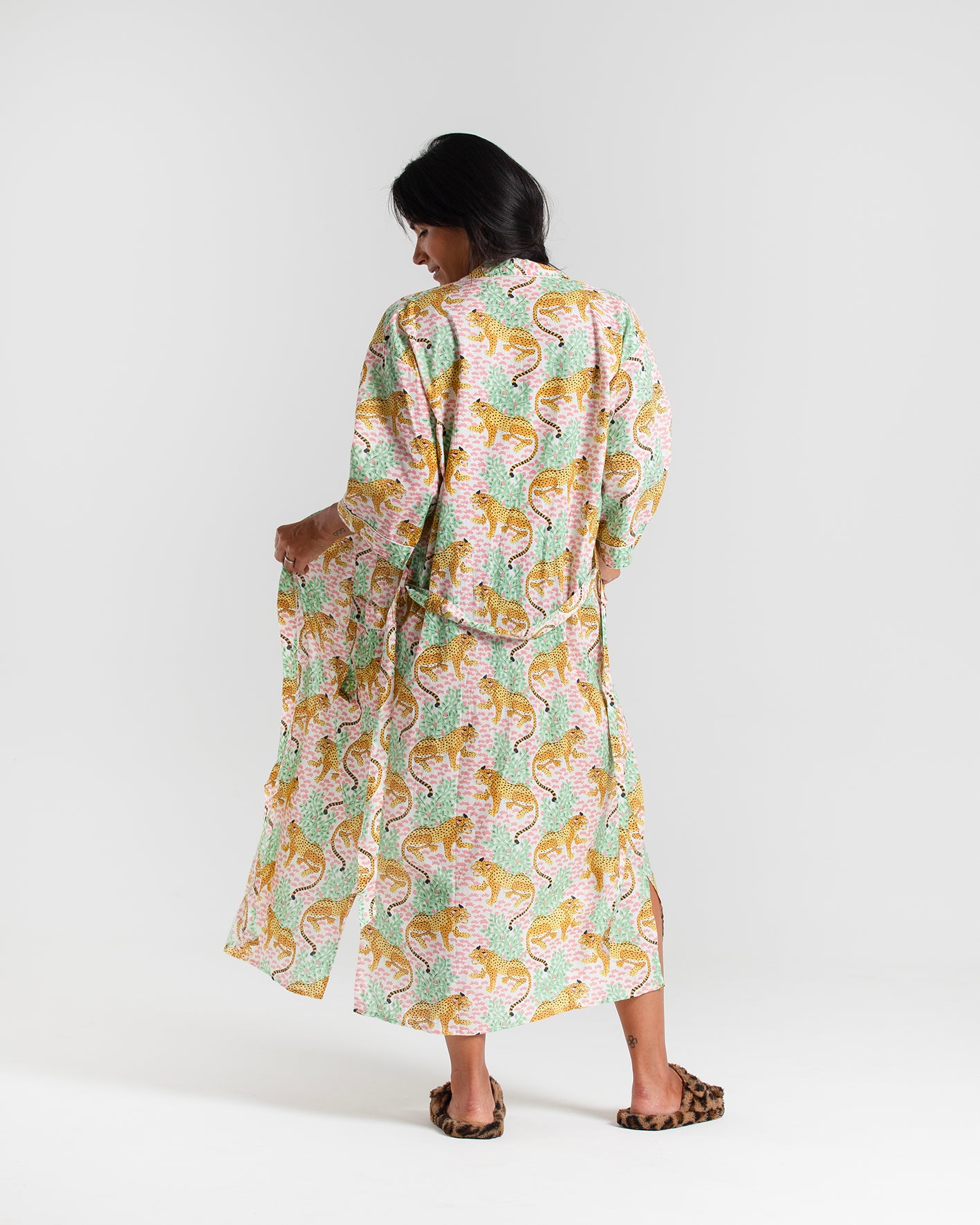 Animal Block printed Robe