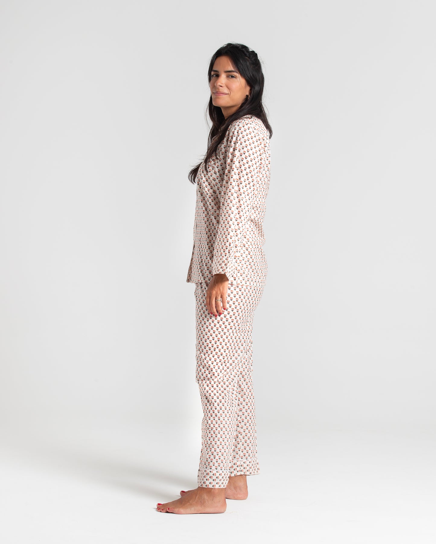MINI FLOWERS BLOCK PRINTED PAJAMA