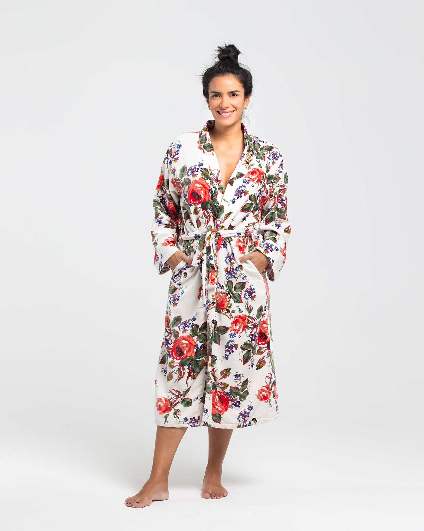 ROSES VELVET KIMONO