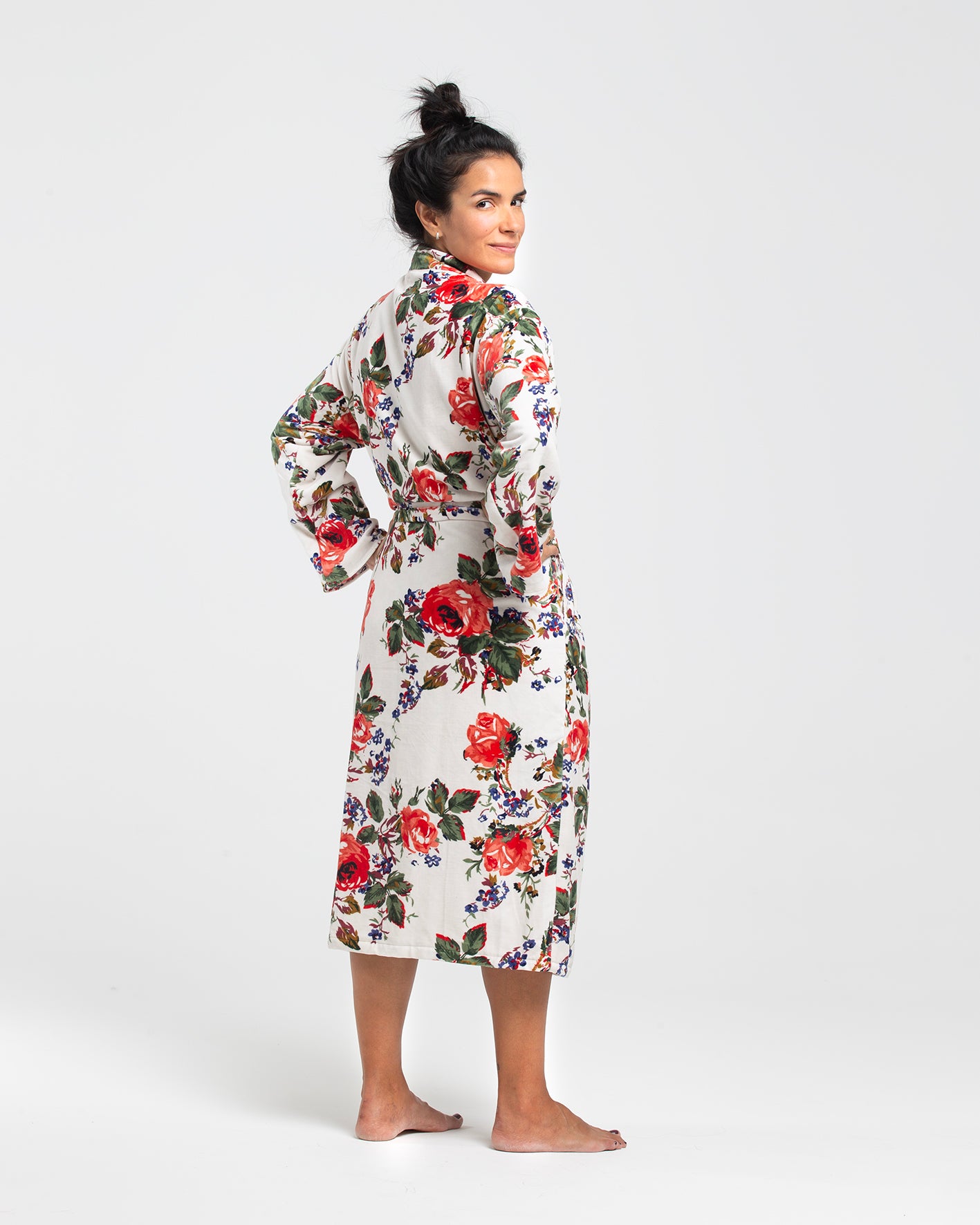 ROSES VELVET KIMONO