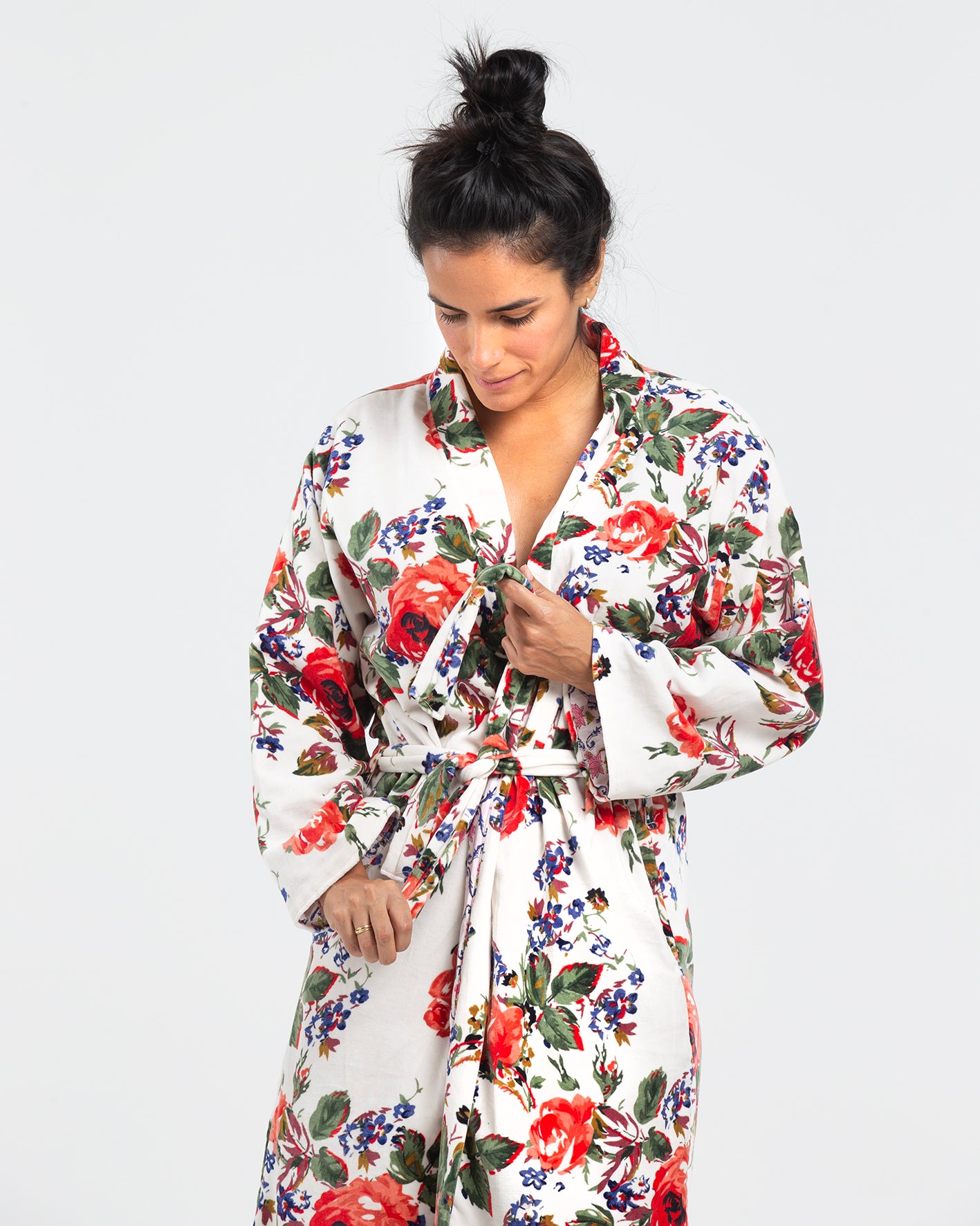 ROSES VELVET KIMONO