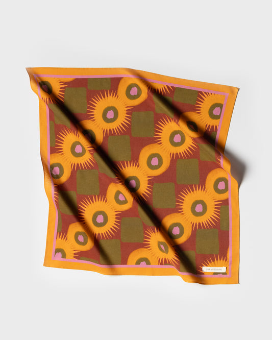 ORANGE EXPLOSION COTTON SCARF