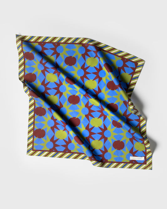 BLUE SUNNY COTTON SCARF