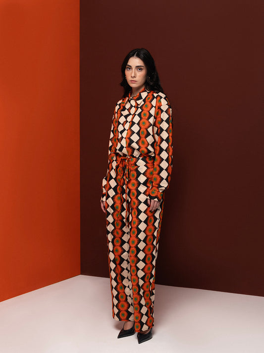 OFF WHITE EXPLOSION OVERSIZED COTTON SHIRT