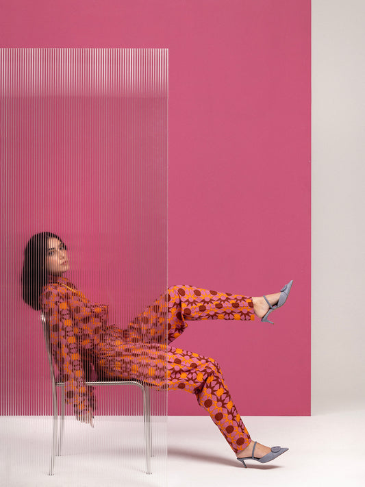 PINK SUNNY COTTON DRAWSTRING PANTS