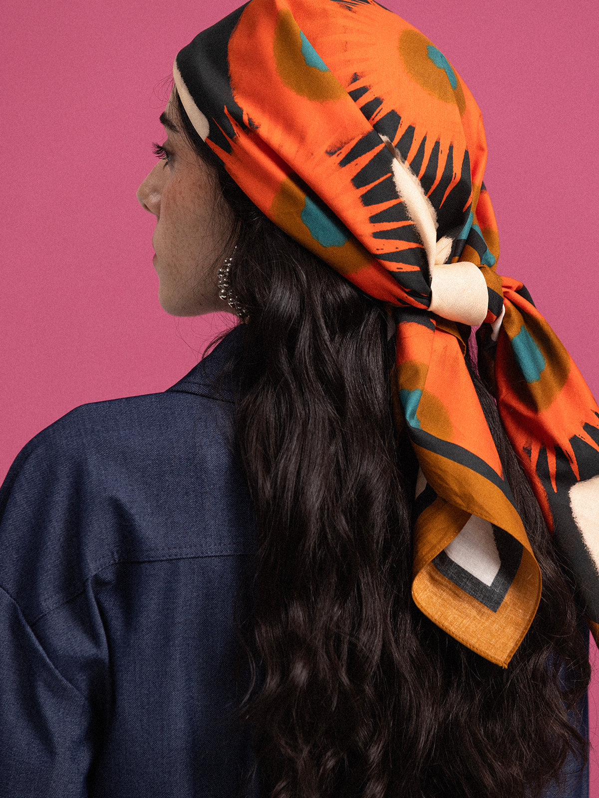 OFF WHITE EXPLOSION COTTON SCARF