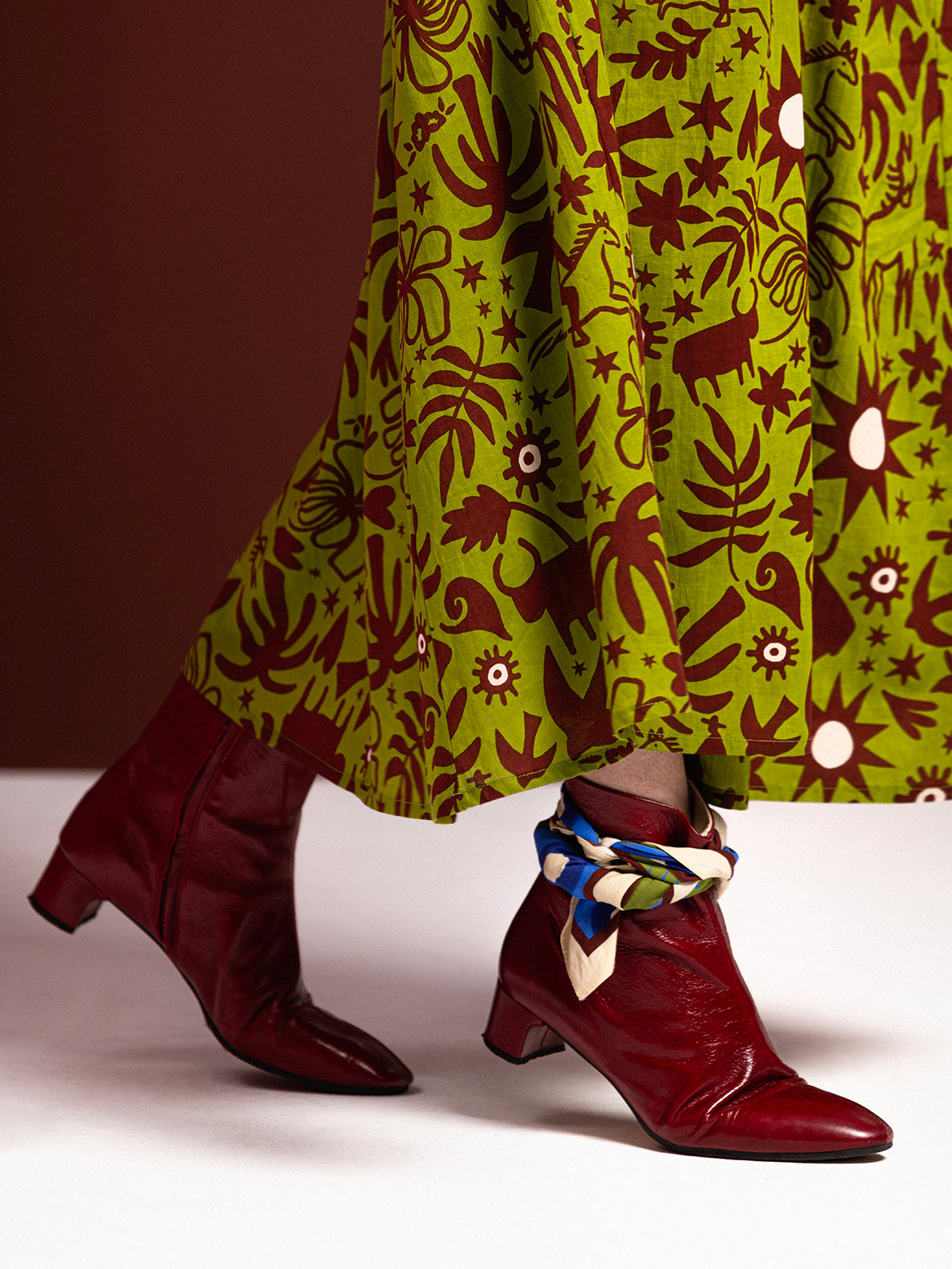 BLUE EXPLOSION COTTON SCARF