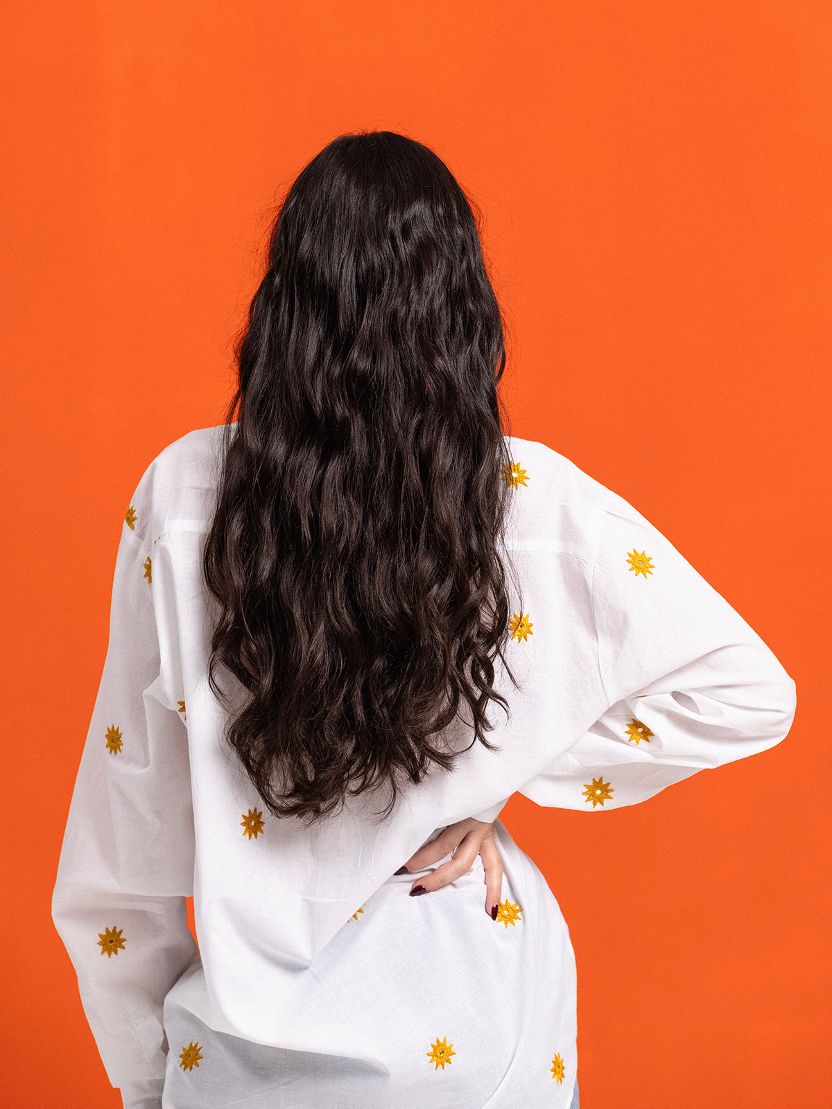 SUNNY DAY HAND-EMBROIDERED COTTON SHIRT